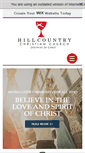 Mobile Screenshot of hillcountrychristianchurch.org
